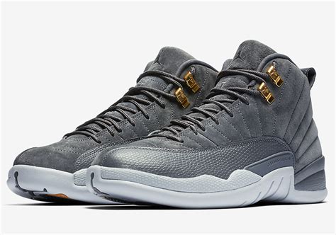 air jordan 12 suede grey|jordan 12 dark grey release date.